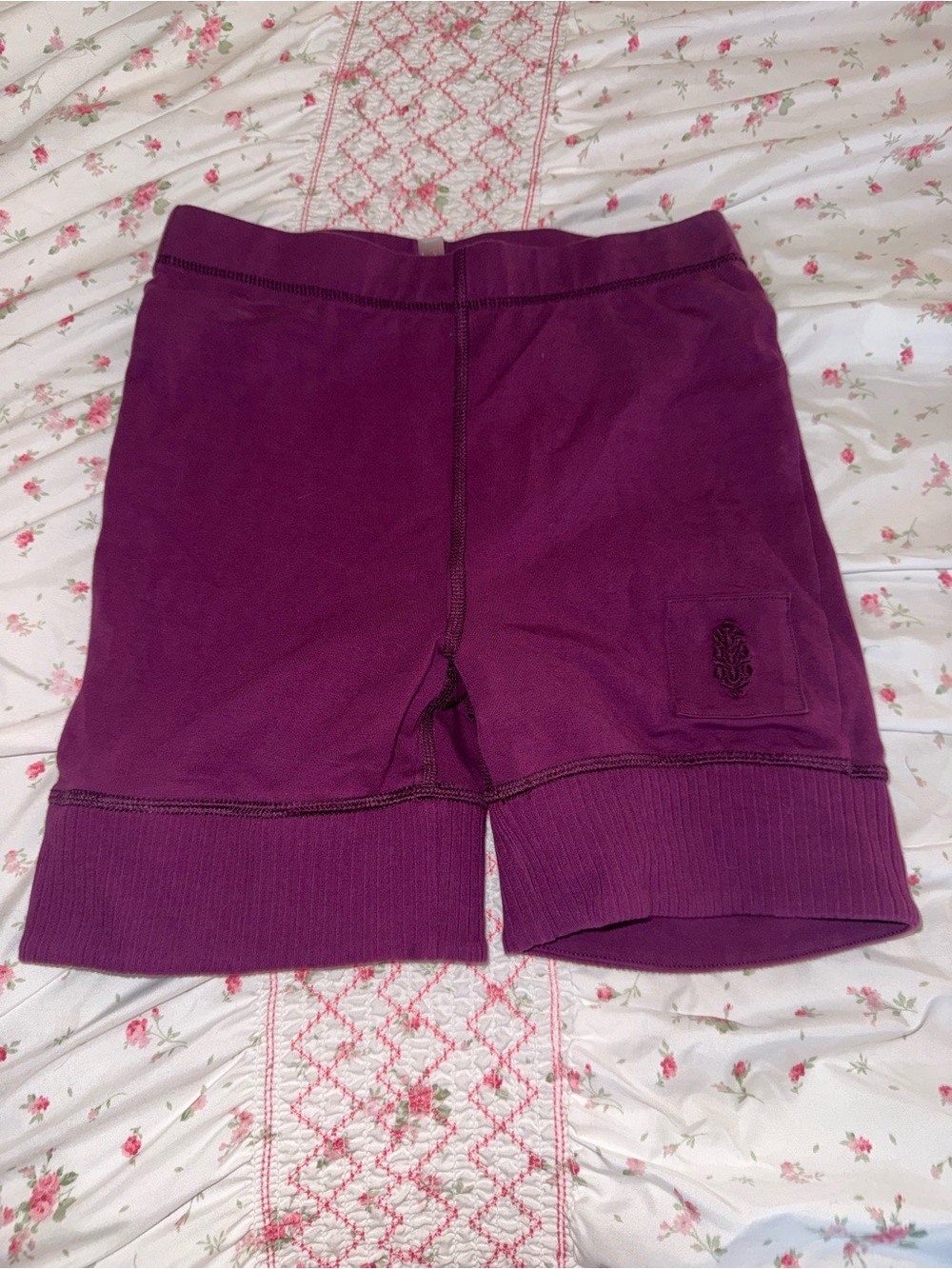 Free People Deep Purple Athletic Shorts